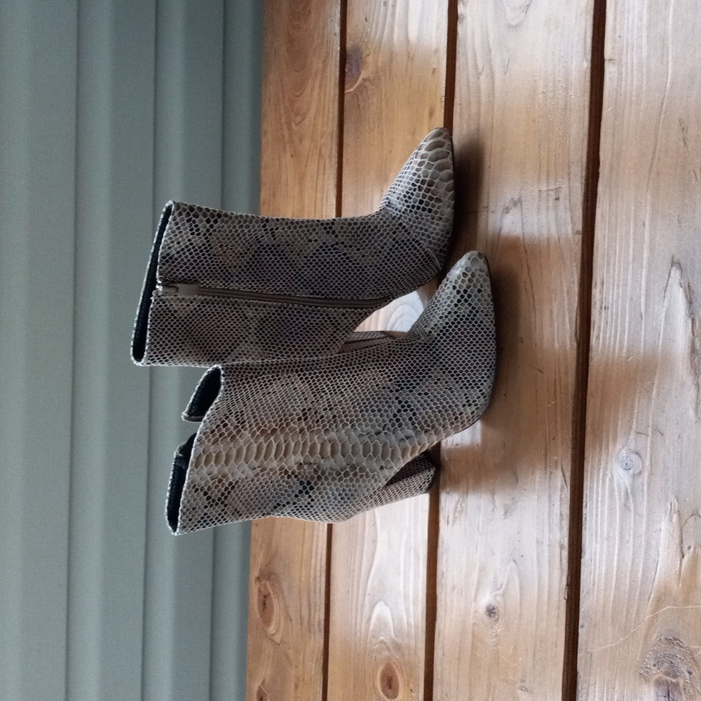 Snake skin boots